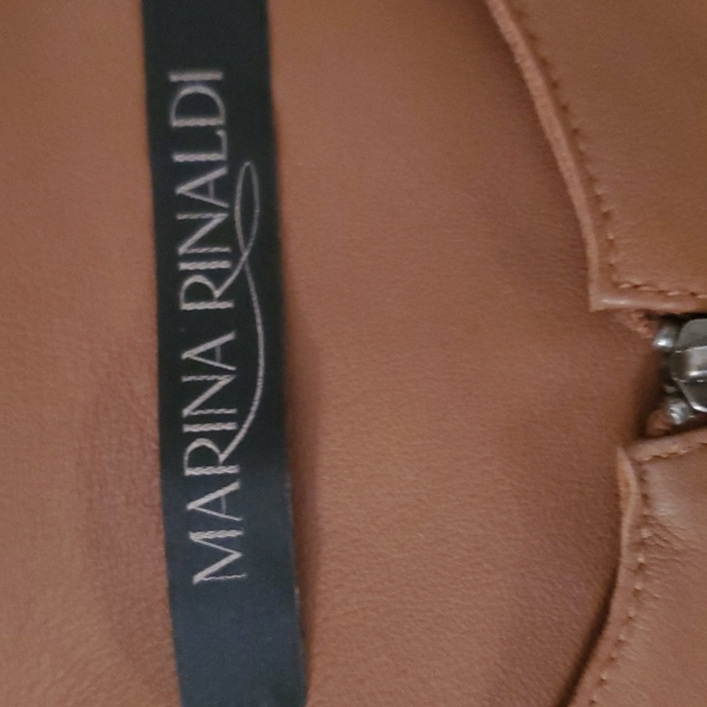 Marina Rinaldi For Max Mara Leather Jacket - Picture 3 of 5
